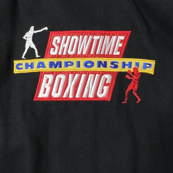 Showtime Championship Boxing Varsity Jacket Vtg 90s Wool Embroidered Made USA L - Picture 12 of 14